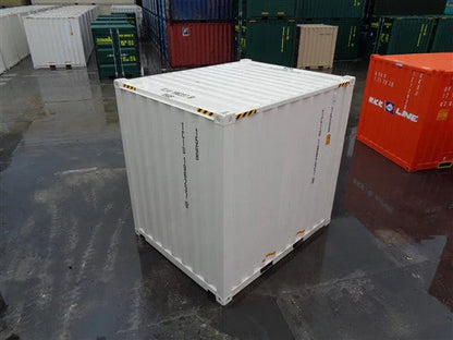 Contenedor marítimo blanco de 10 pies de alto cubo - nuevo