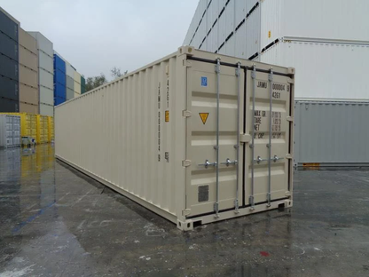 Contenedor maritímo estándar de 40 pies ( RAL 5109 )